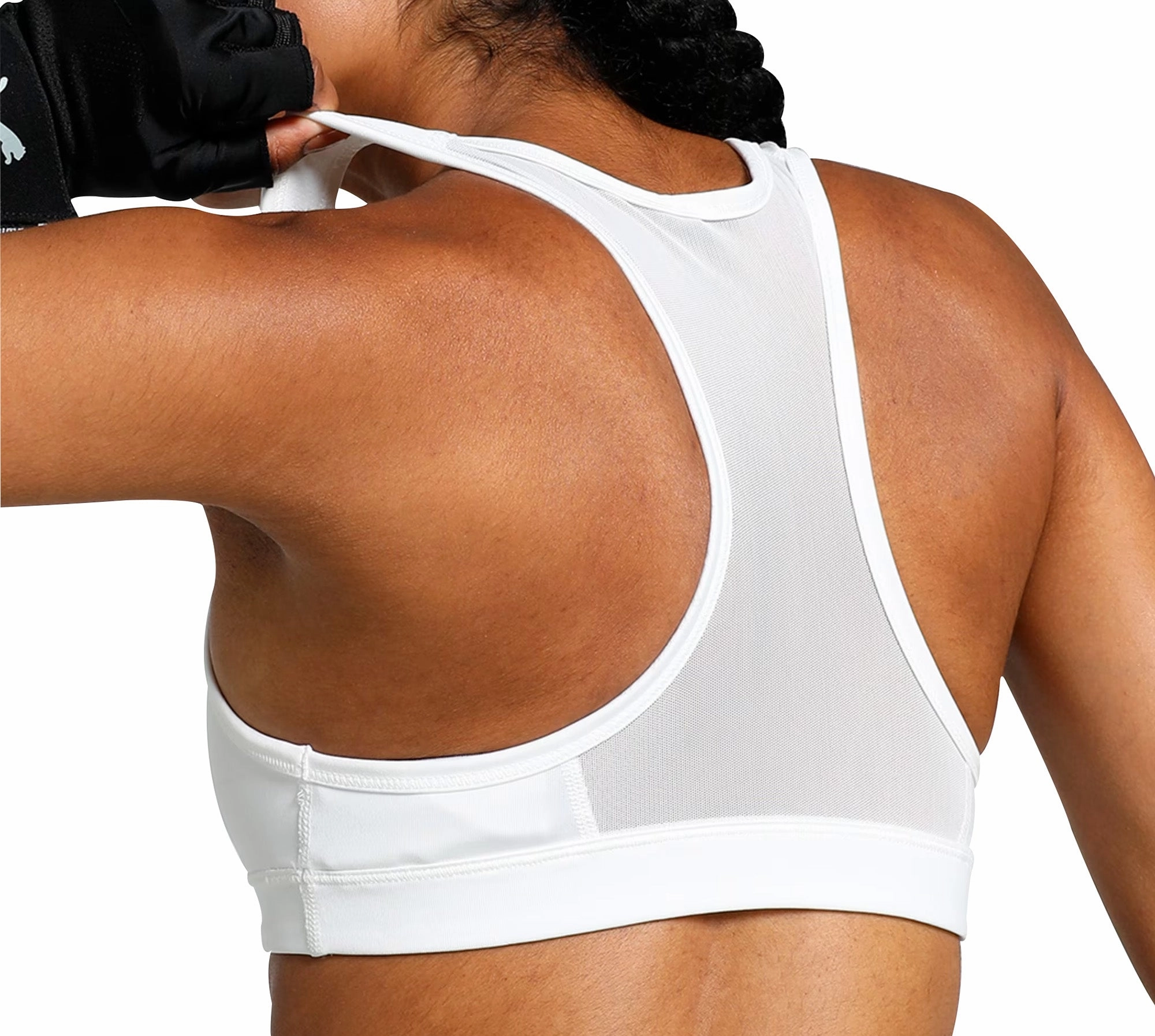 Puma 4KEEPS Womens Running Sports Bra - White Breathable Material