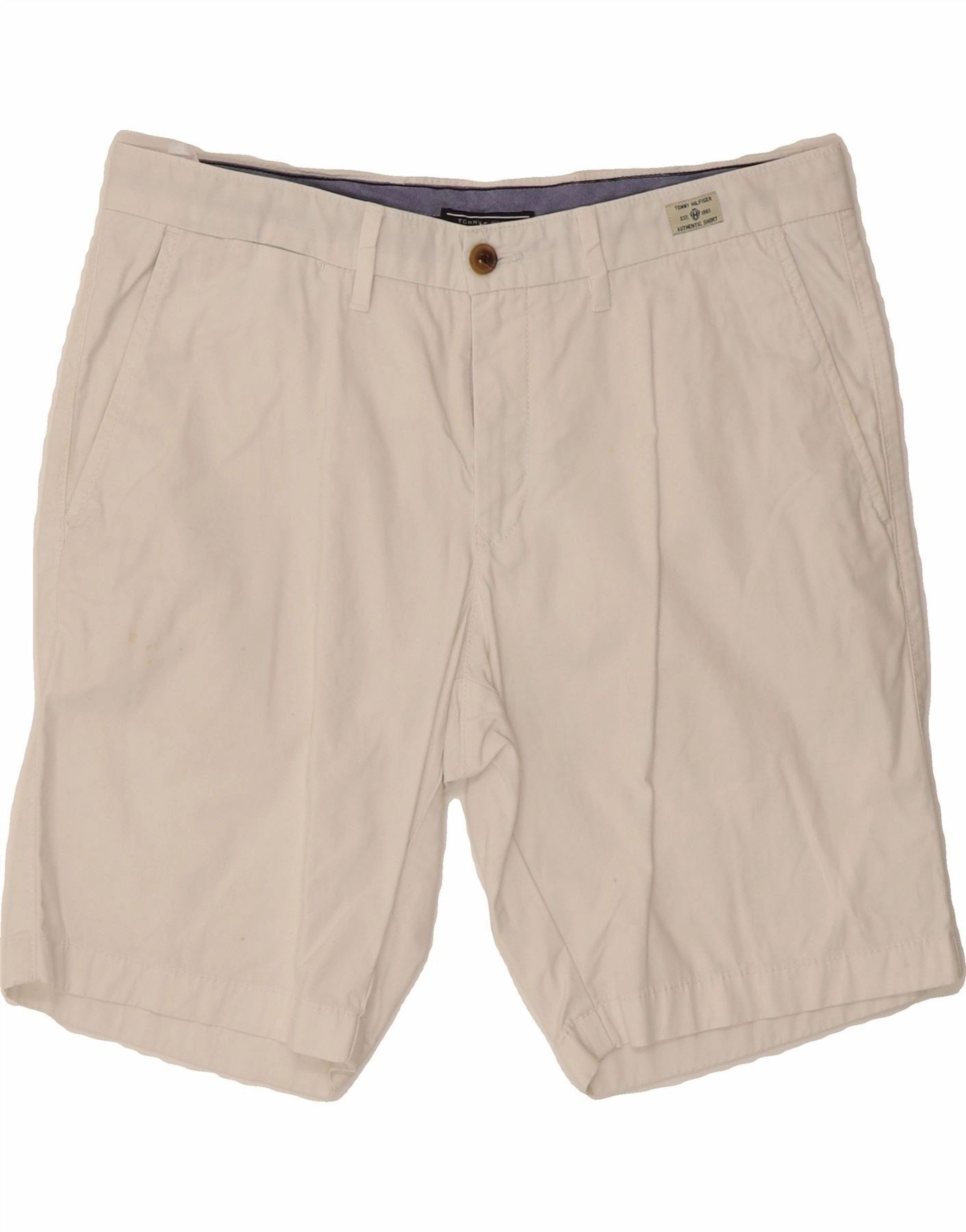 TOMMY HILFIGER Mens Chino Shorts W36 Large  White Cotton overalls