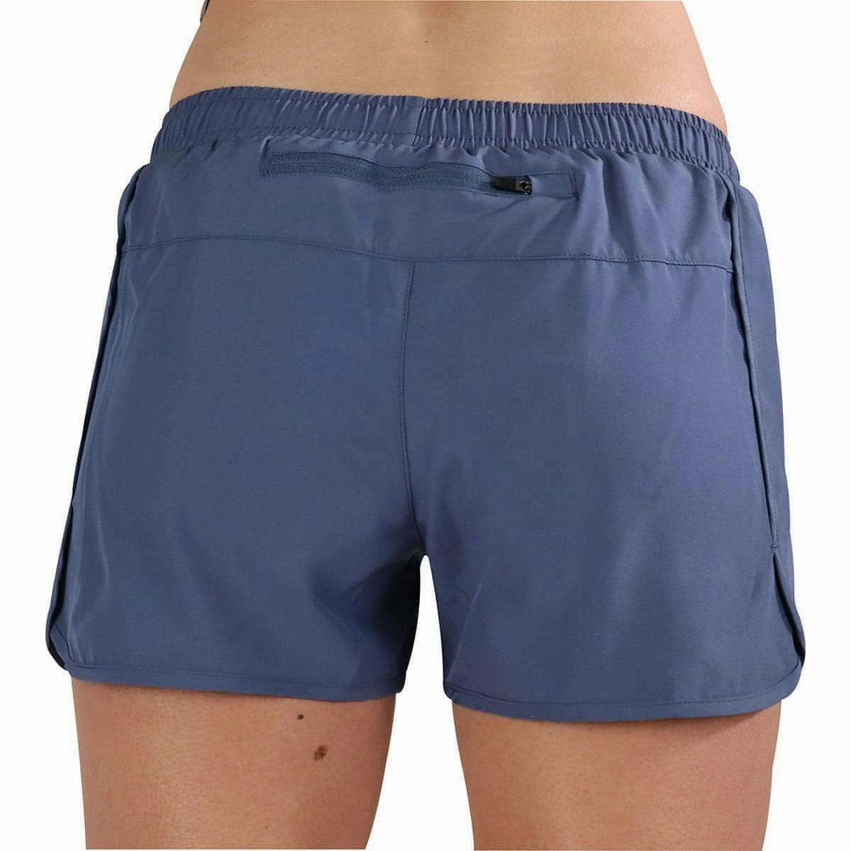 Flatlock Seam Technology housewarming gift More Mile Core 2 In 1 Womens Running Shorts - Blue