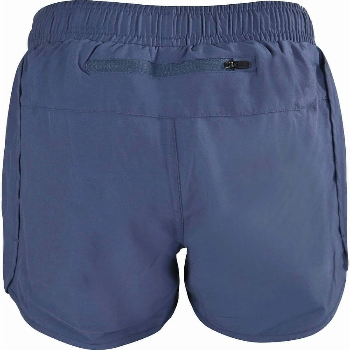 More Mile Core 2 In 1 Womens Running Shorts - Blue Quick Dry Fabric