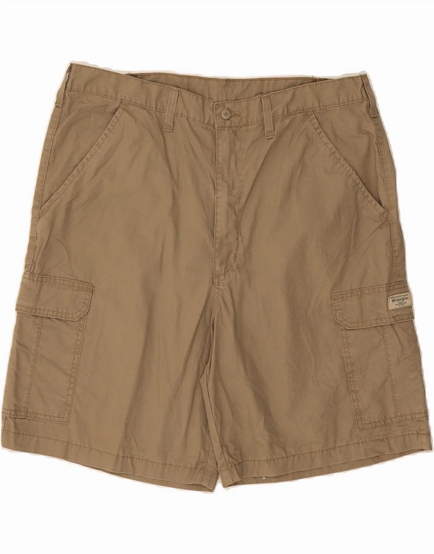 Sport Performance WRANGLER Mens Cargo Shorts W40 XL Brown Cotton
