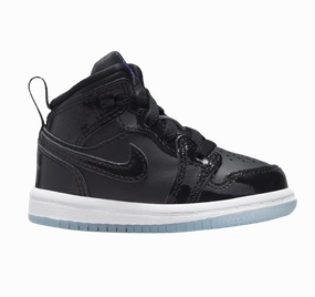 Fit Flex Multi Density Nike Kid's Air Jordan 1 Mid SE TD Shoes - Black / Concord Blue / White