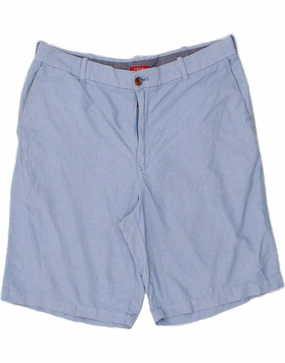 Sporty Vibe IZOD Mens Chino Shorts W36 Large Blue Cotton