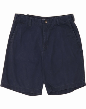 winter shorts warm tones NAUTICA Mens Chino Shorts W36 Large Navy Blue Cotton