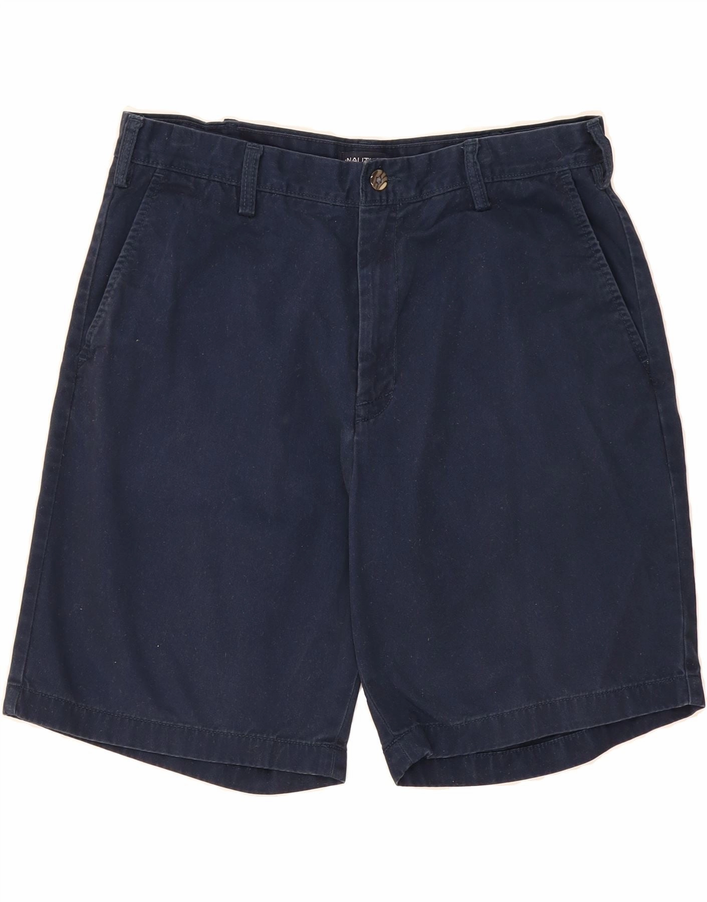 winter shorts warm tones NAUTICA Mens Chino Shorts W36 Large Navy Blue Cotton