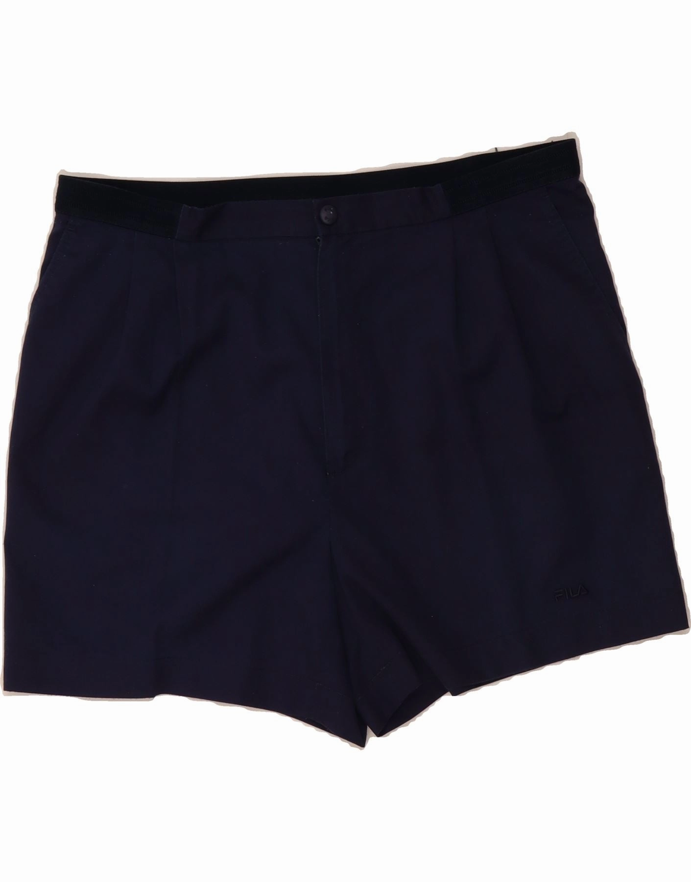 fishing attire FILA Mens Pegged Chino Shorts IT 52 XL W38 Navy Blue