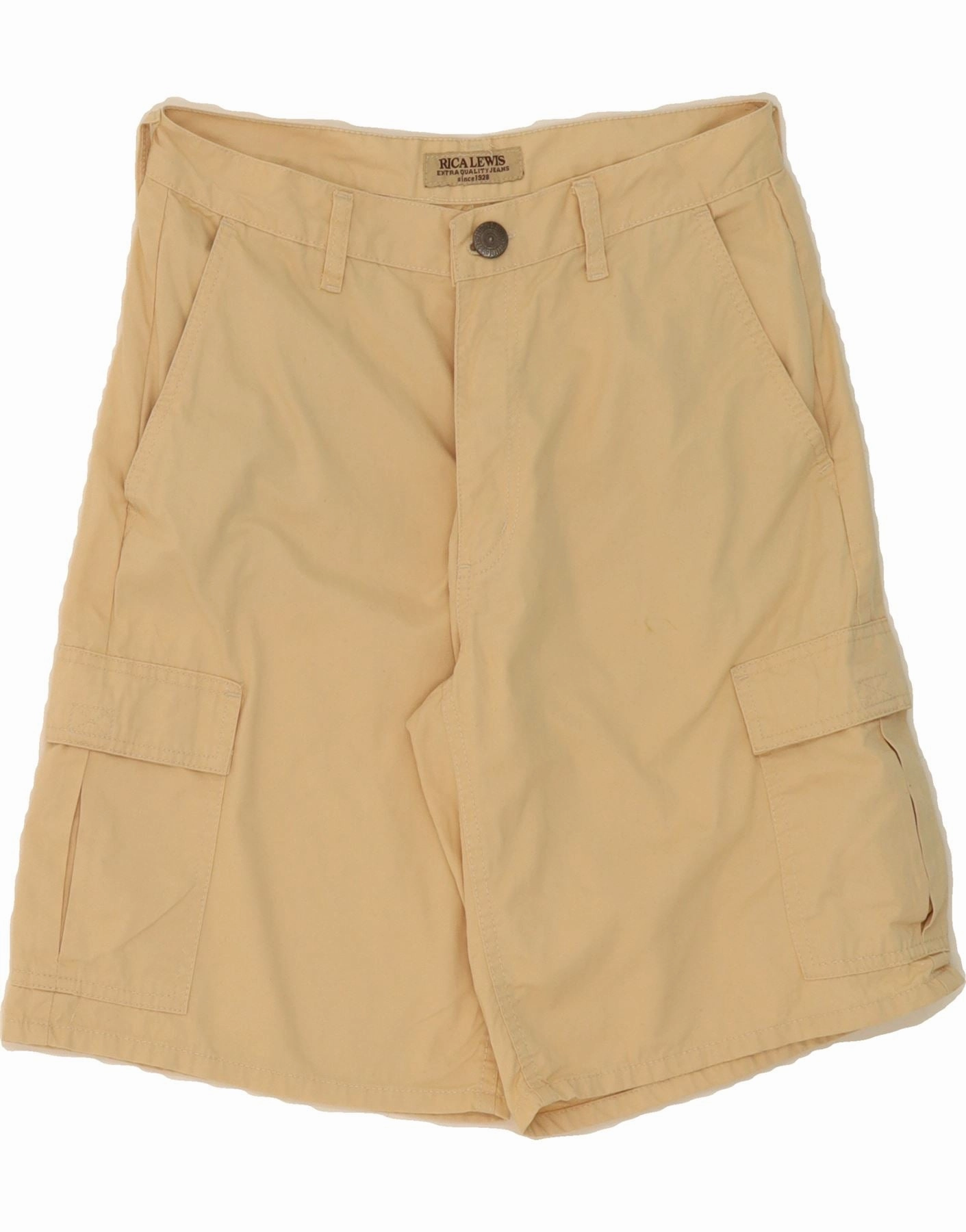RICA LEWIS Mens Cargo Shorts W32 Medium Beige Warehouse Work Breathable Mesh Panels