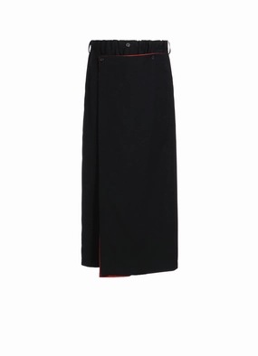 GABARDINE   MURAL LACE FADED FLOCKY LINEN CLOTH WRAP PANTS No Wrinkle Soft Performance