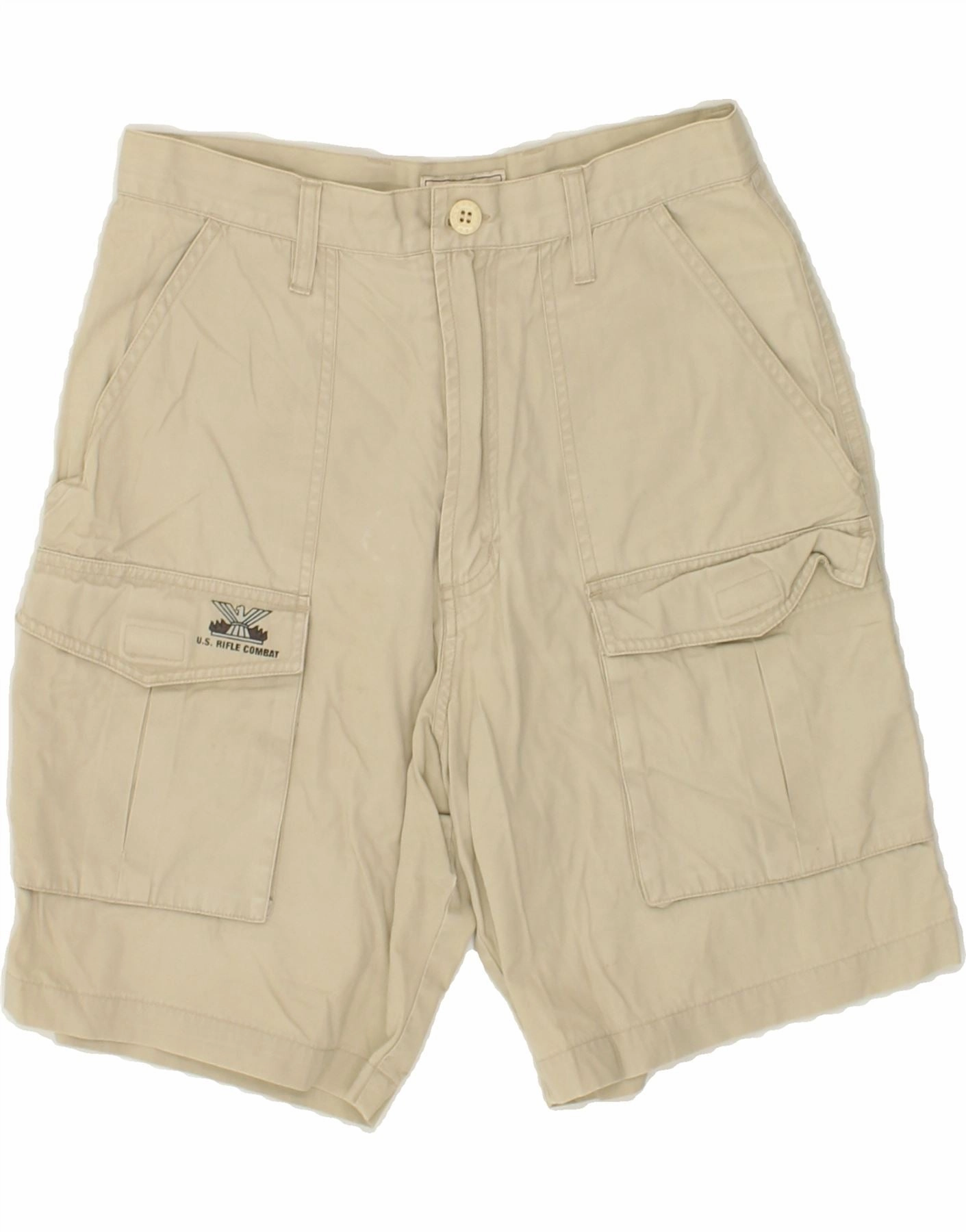 RIFLE Mens Cargo Shorts W28  Small Beige Sleek Shape