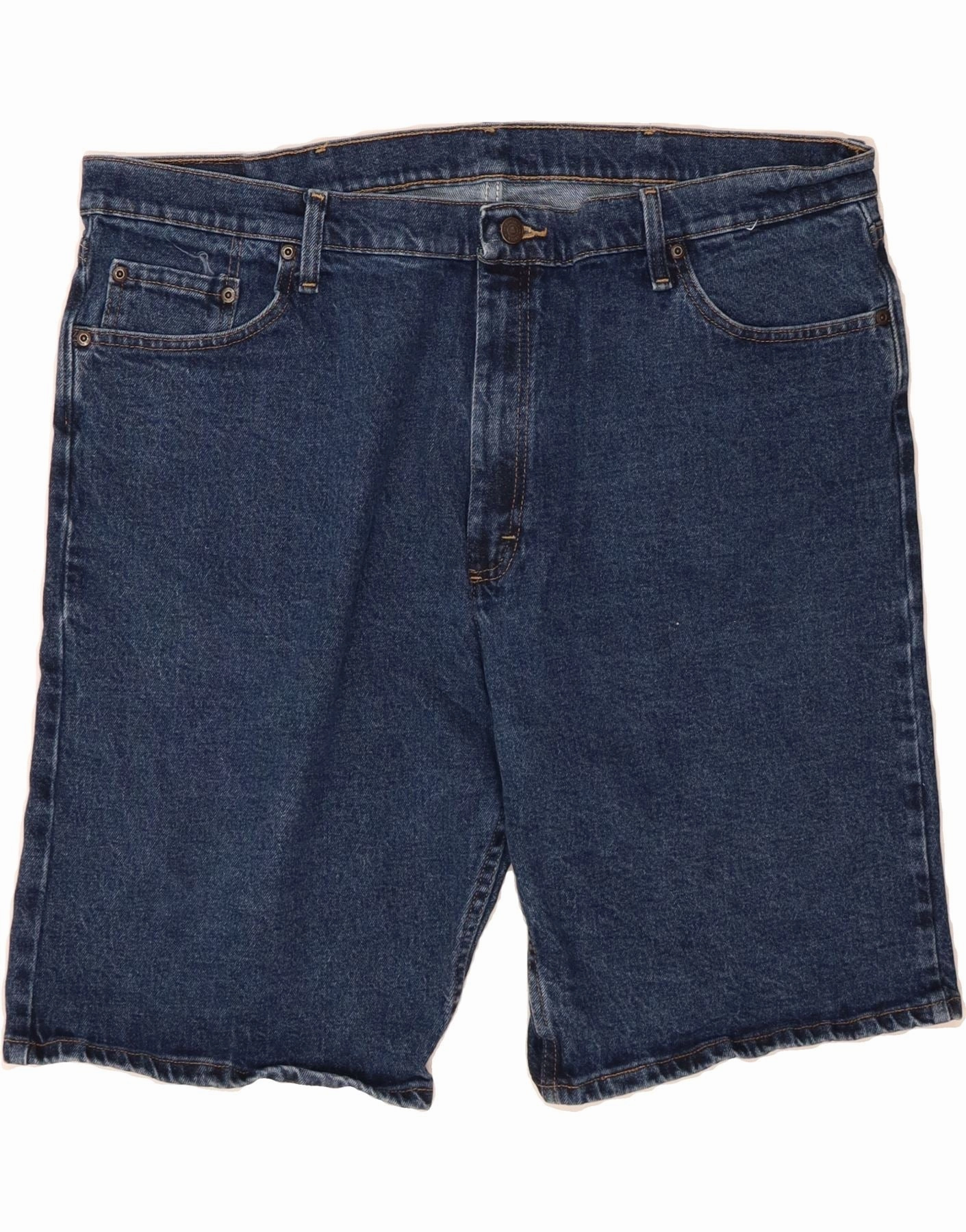 Thermoregulating Fabric Modern Cut WRANGLER Mens Denim Shorts W42 2XL Blue Cotton