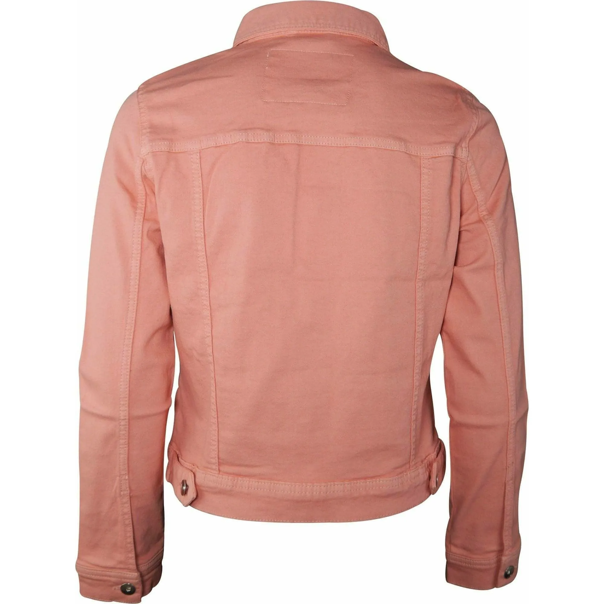 Amara Reya AR Feather Womens Denim Jacket - Pink kind