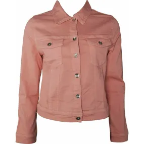 Merchandise Concealer Amara Reya AR Feather Womens Denim Jacket - Pink