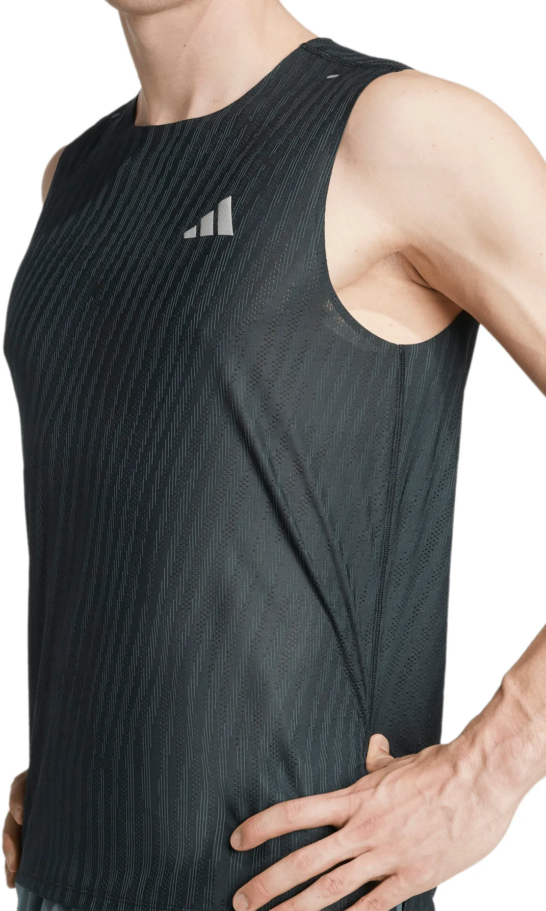 Cool and Chic adidas ADI365 ClimaCool  Mens Running Vest - Black