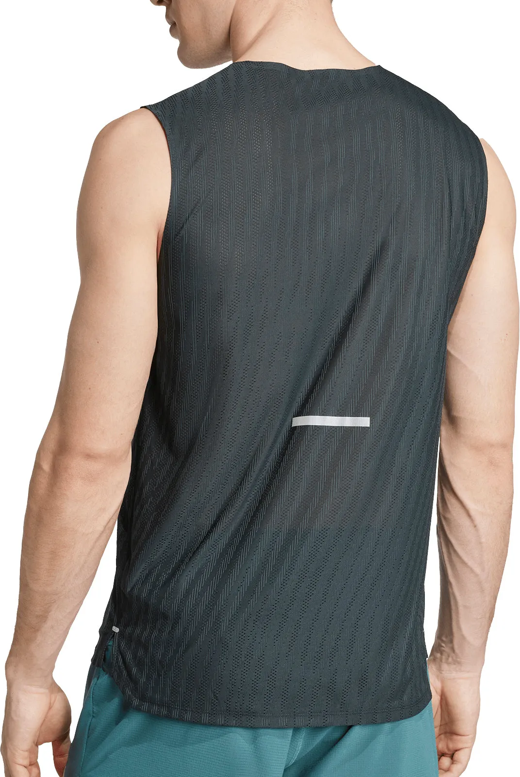 Soft and durable adidas ADI365 ClimaCool  Mens Running Vest - Black