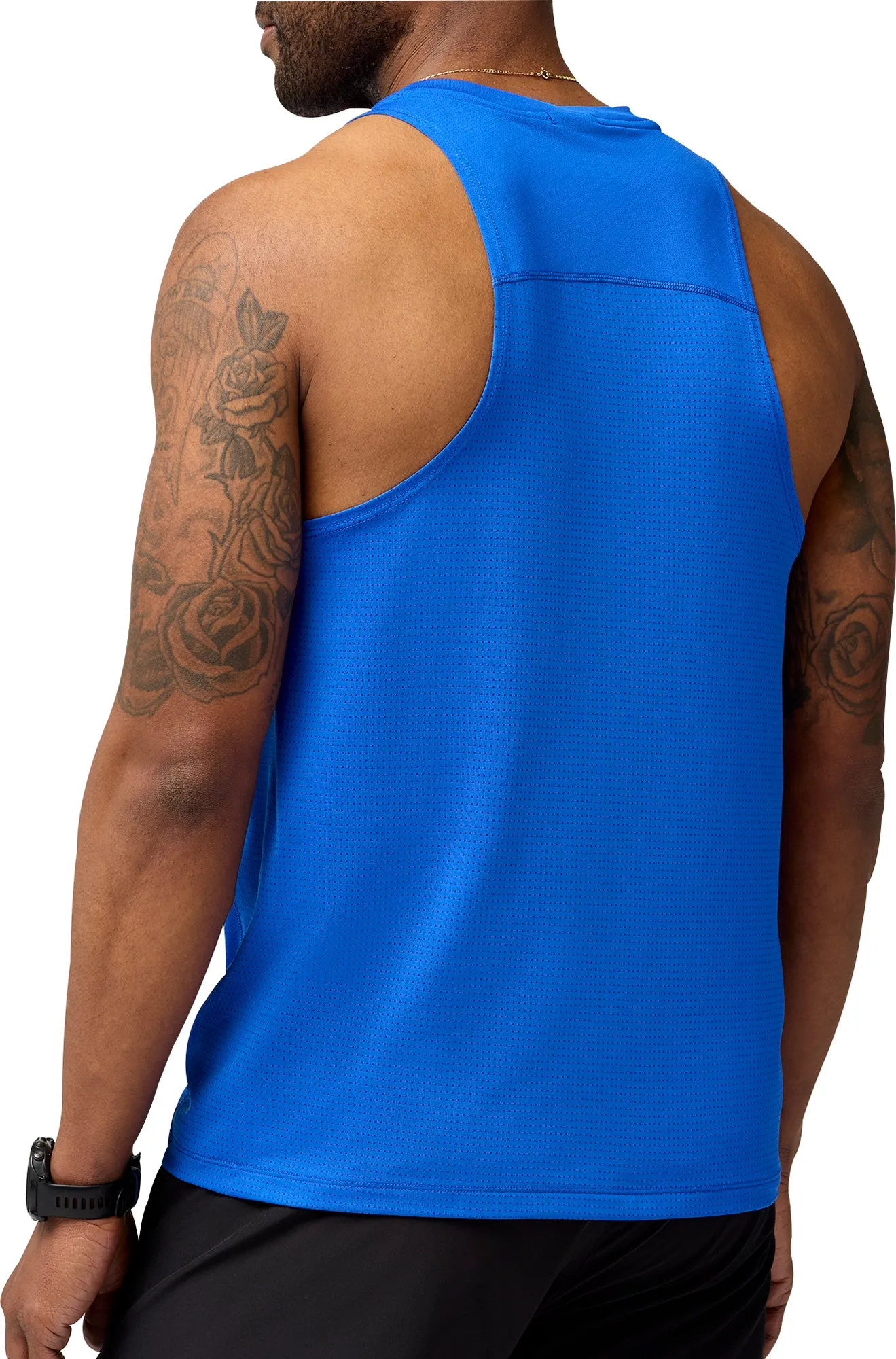 UV Protection anti - slip Brooks Atmosphere 3.0 Mens Running Vest - Blue