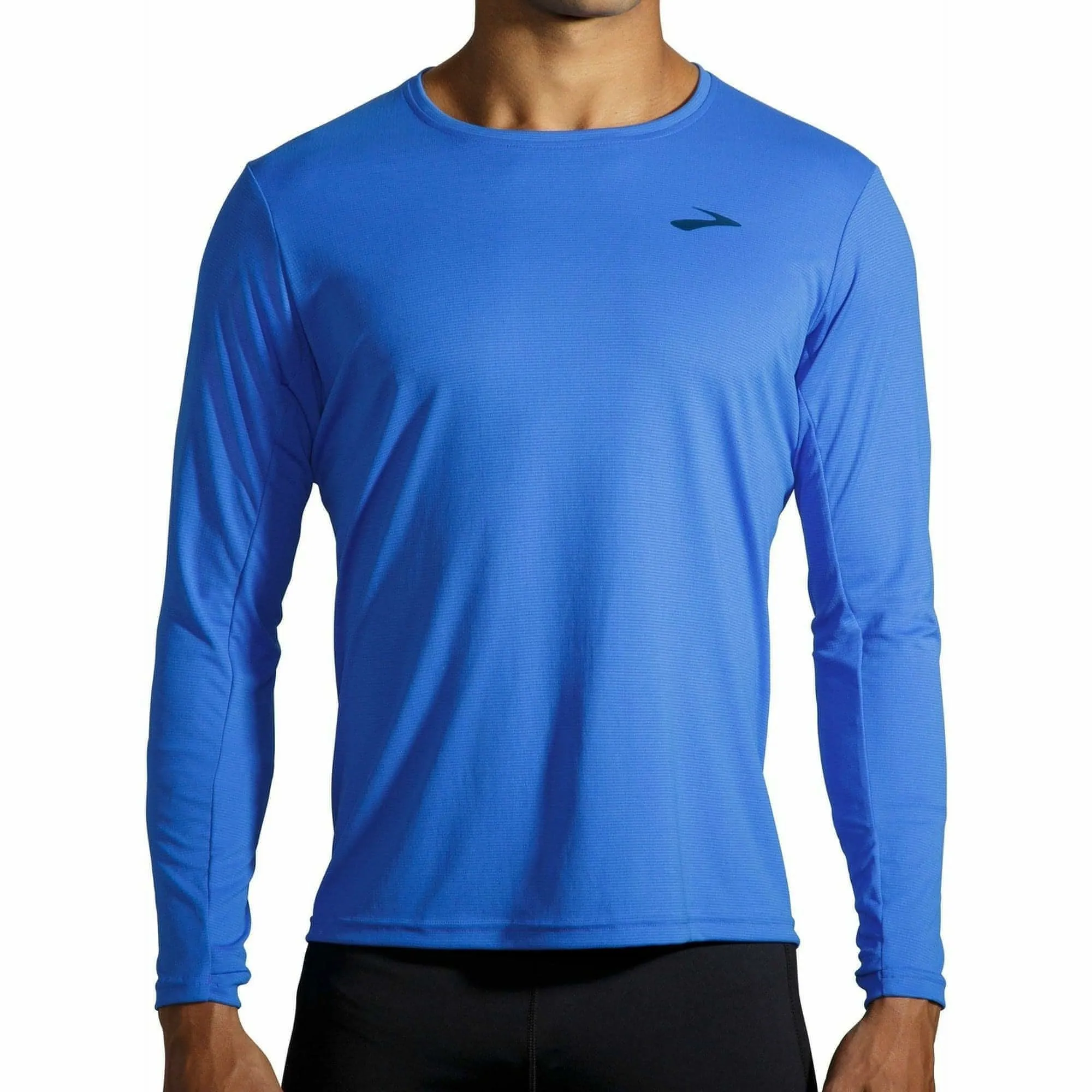 Light and Cozy Business Meeting Brooks Atmosphere Long Sleeve Mens Running Top - Blue
