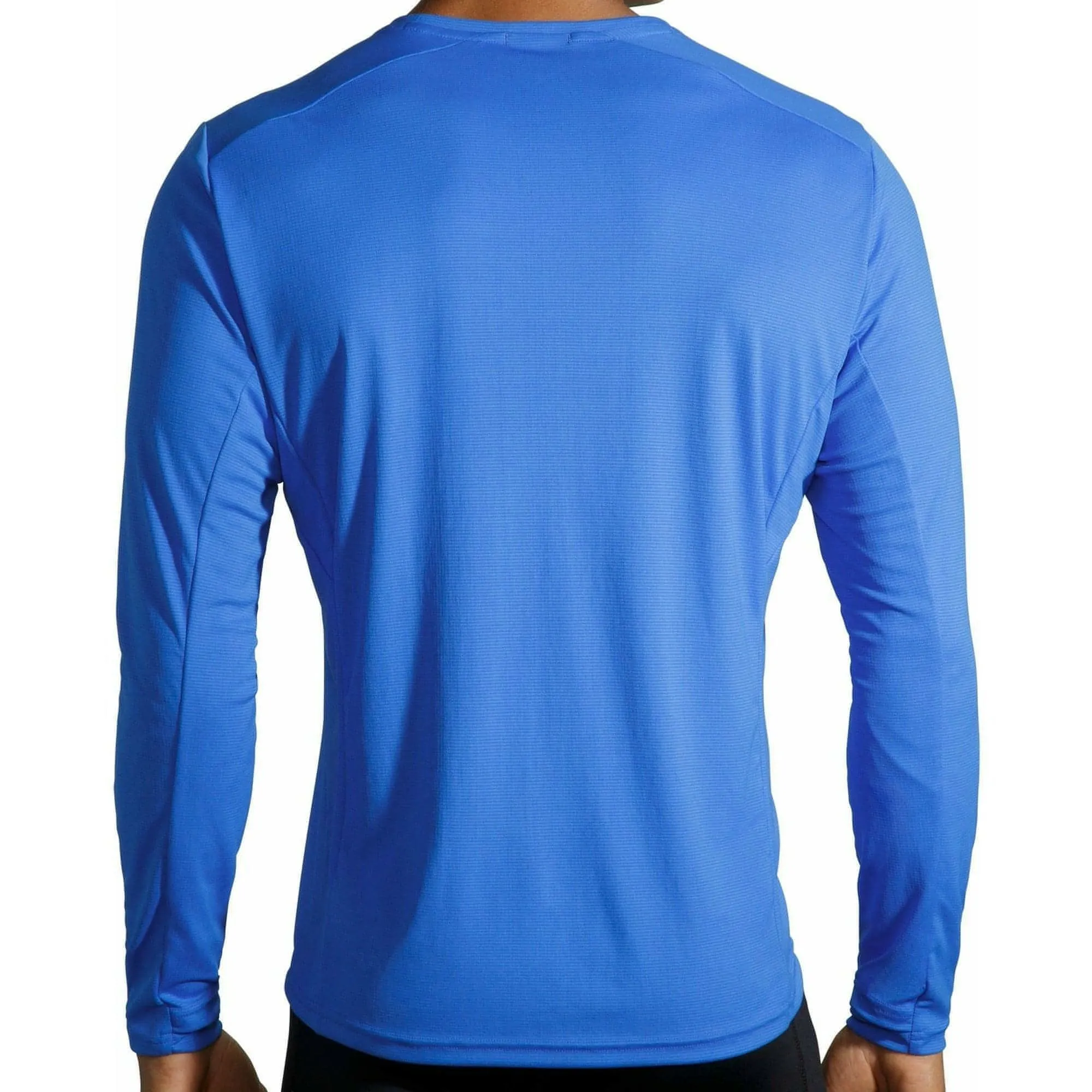 Brooks Atmosphere Long Sleeve Mens Running Top - Blue Colorfast Dye Everyday Wear