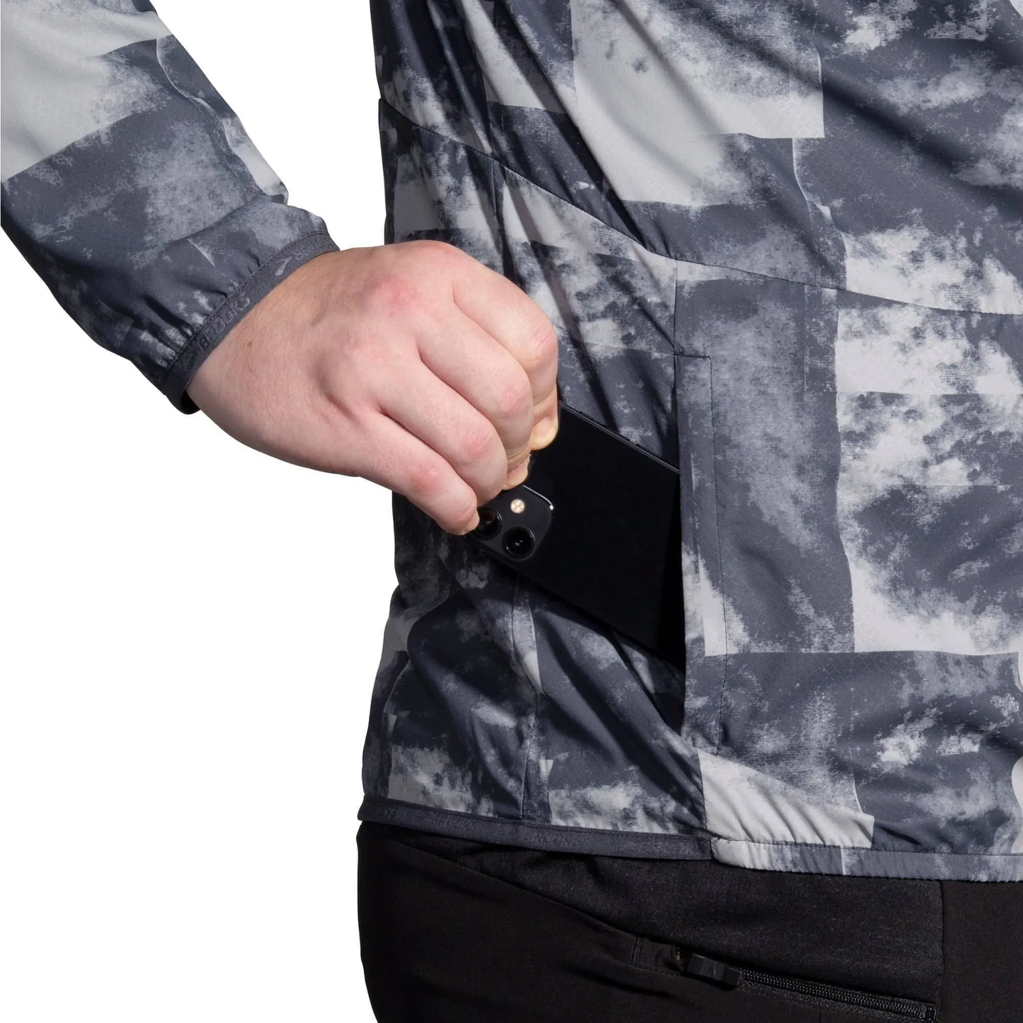 Brooks Canopy Mens Running Jacket - Grey Adventure Wear