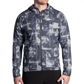 Brooks Canopy Mens Running Jacket - Grey Multi Seasonal