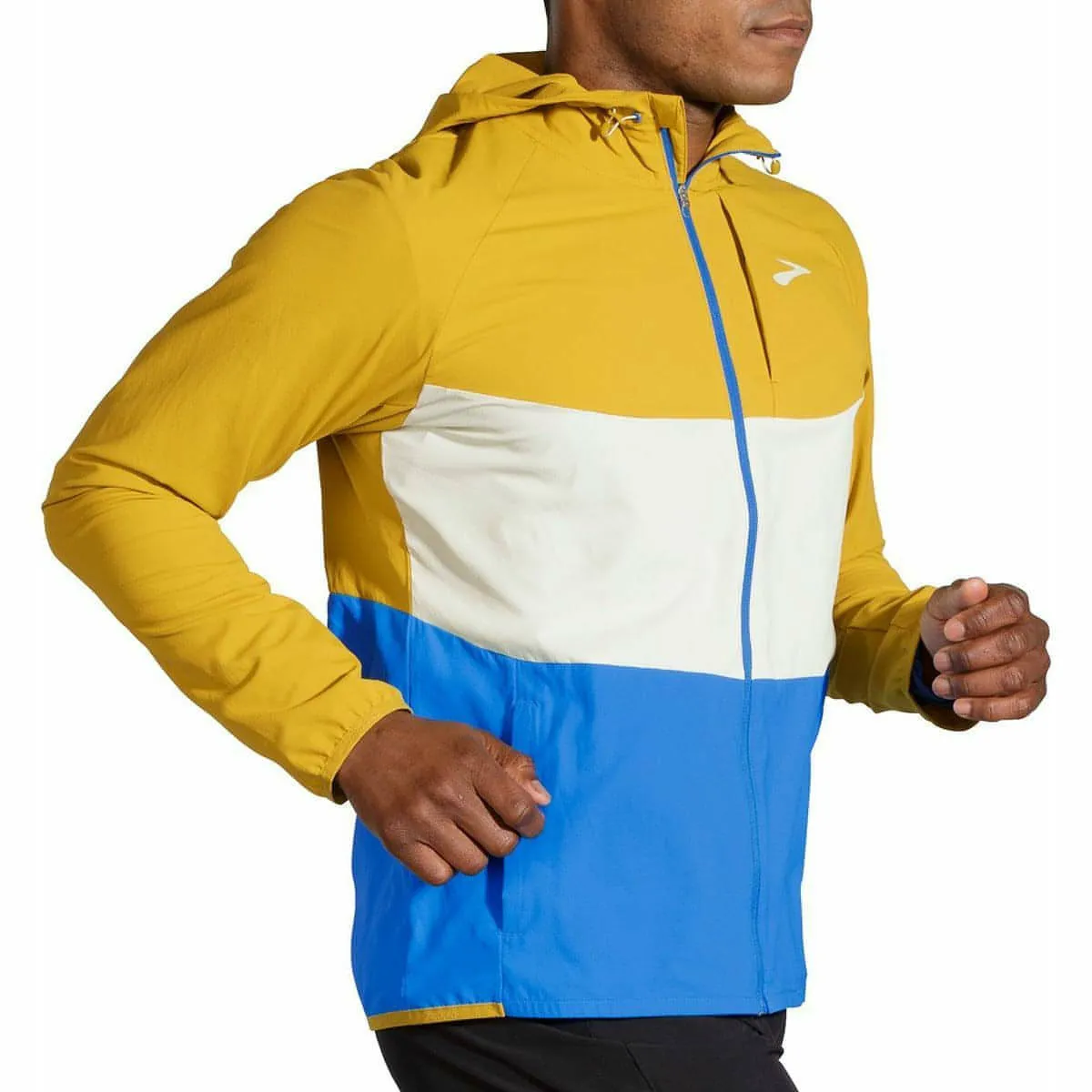 Grade Brooks Canopy Mens Running Jacket - Yellow
