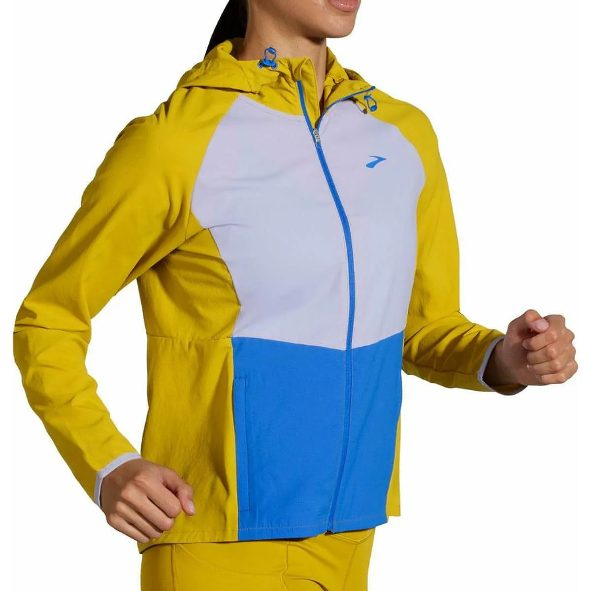 Brooks Canopy Womens Running Jacket - Yellow Night Out Present