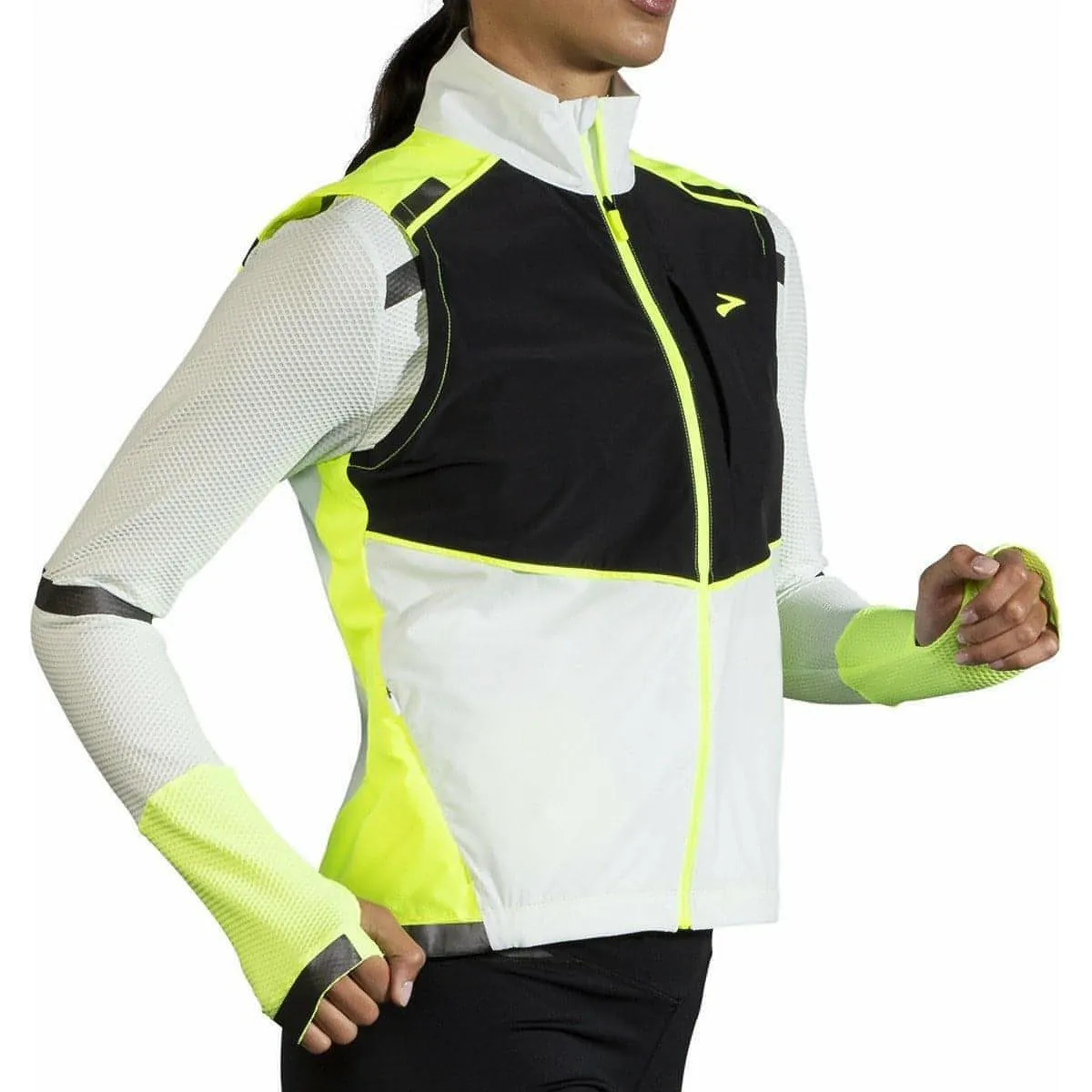 Brooks Carbonite Womens Running Gilet - Grey Light Layer Package