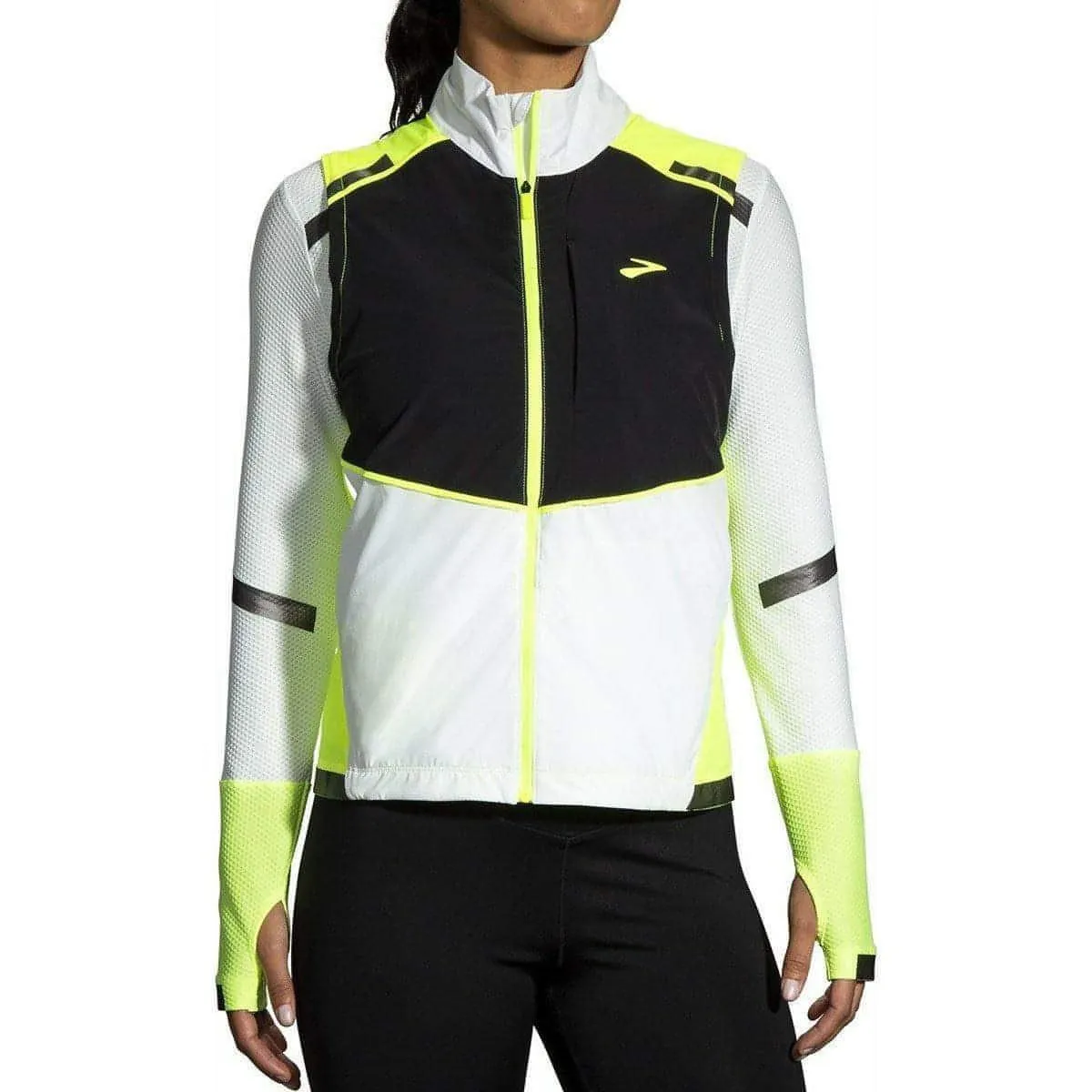 Brooks Carbonite Womens Running Gilet - Grey suitable for rainy days