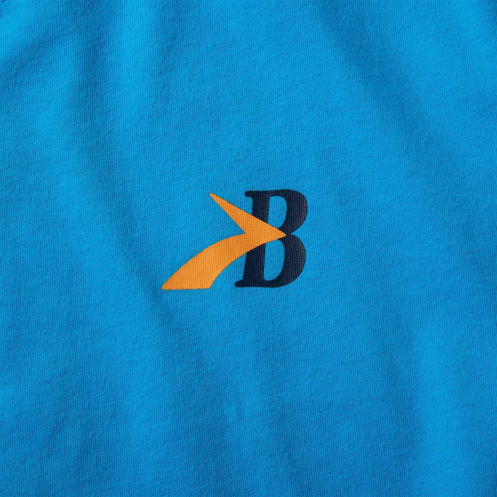 Brooks Distance 2.0 Short Sleeve Mens Running Top - Blue Minimal Outfit