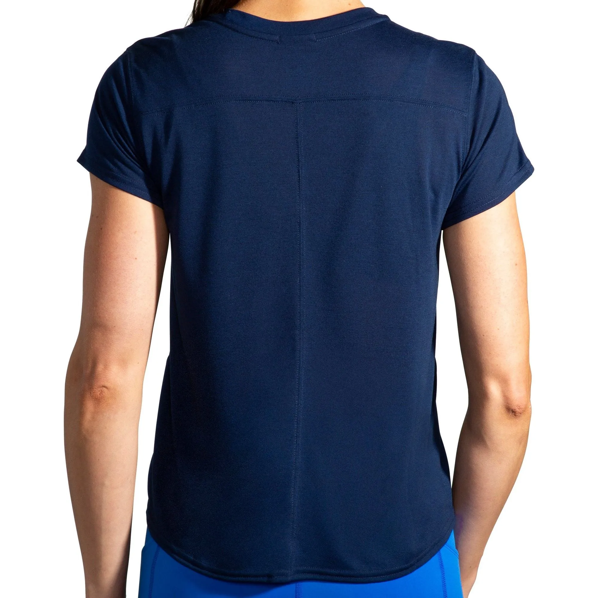 Brooks Distance Graphic Short Sleeve Womens Running Top - Navy Chill Style Comfort and style