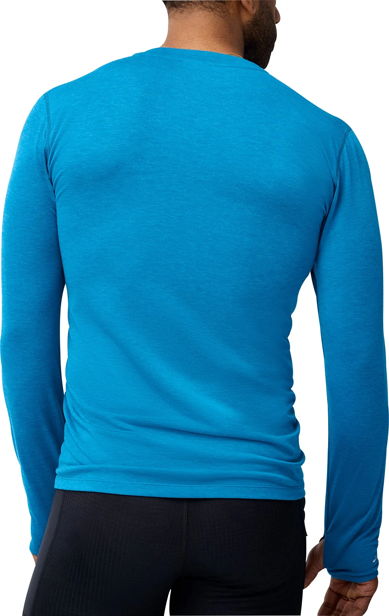Stylish and Comfortable Brooks High Point Long Sleeve Mens Running Top - Blue