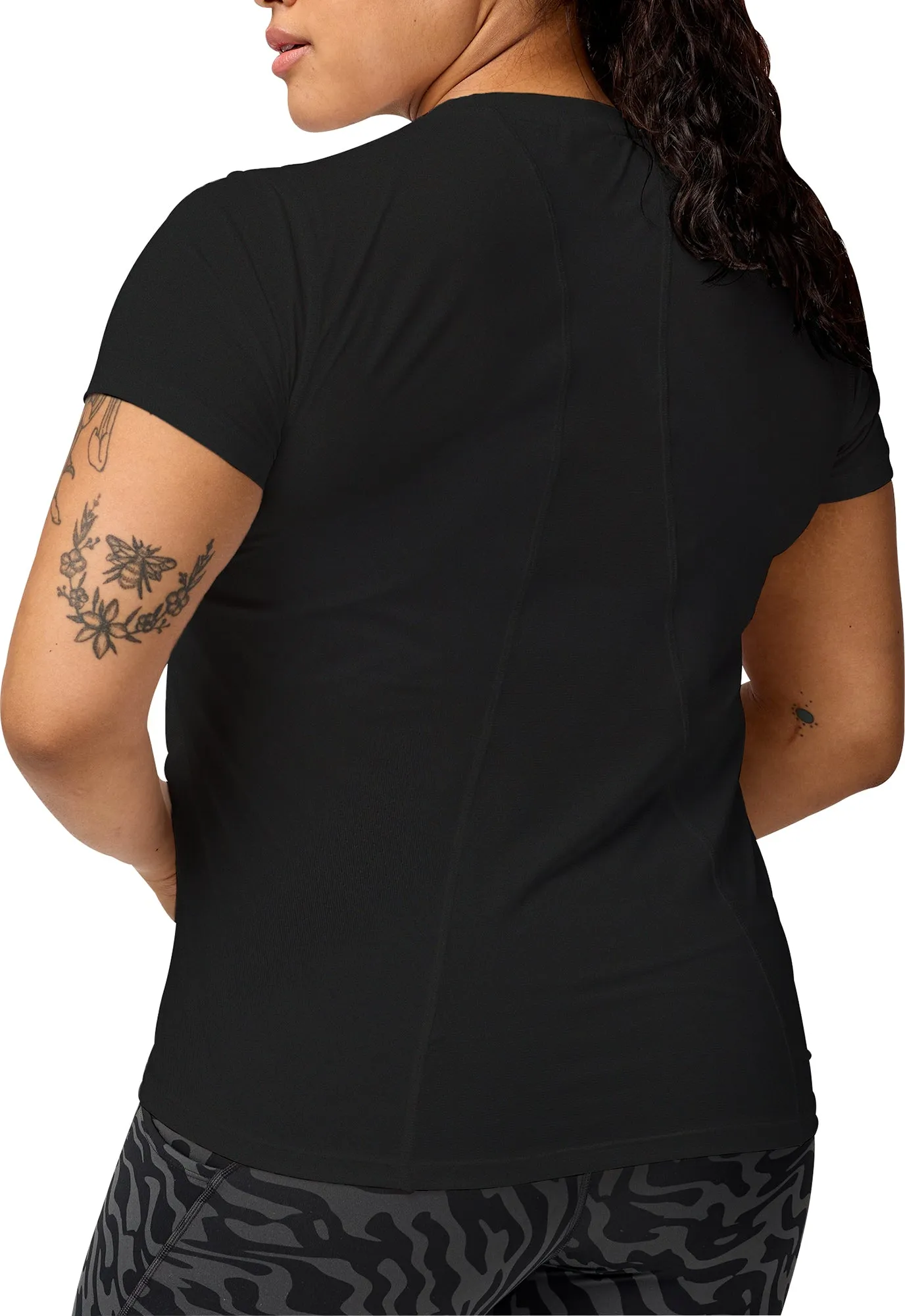 Minimal Style Trend Holiday Casual Brooks Sprint 3.0 Short Sleeve Womens Running Top - Black