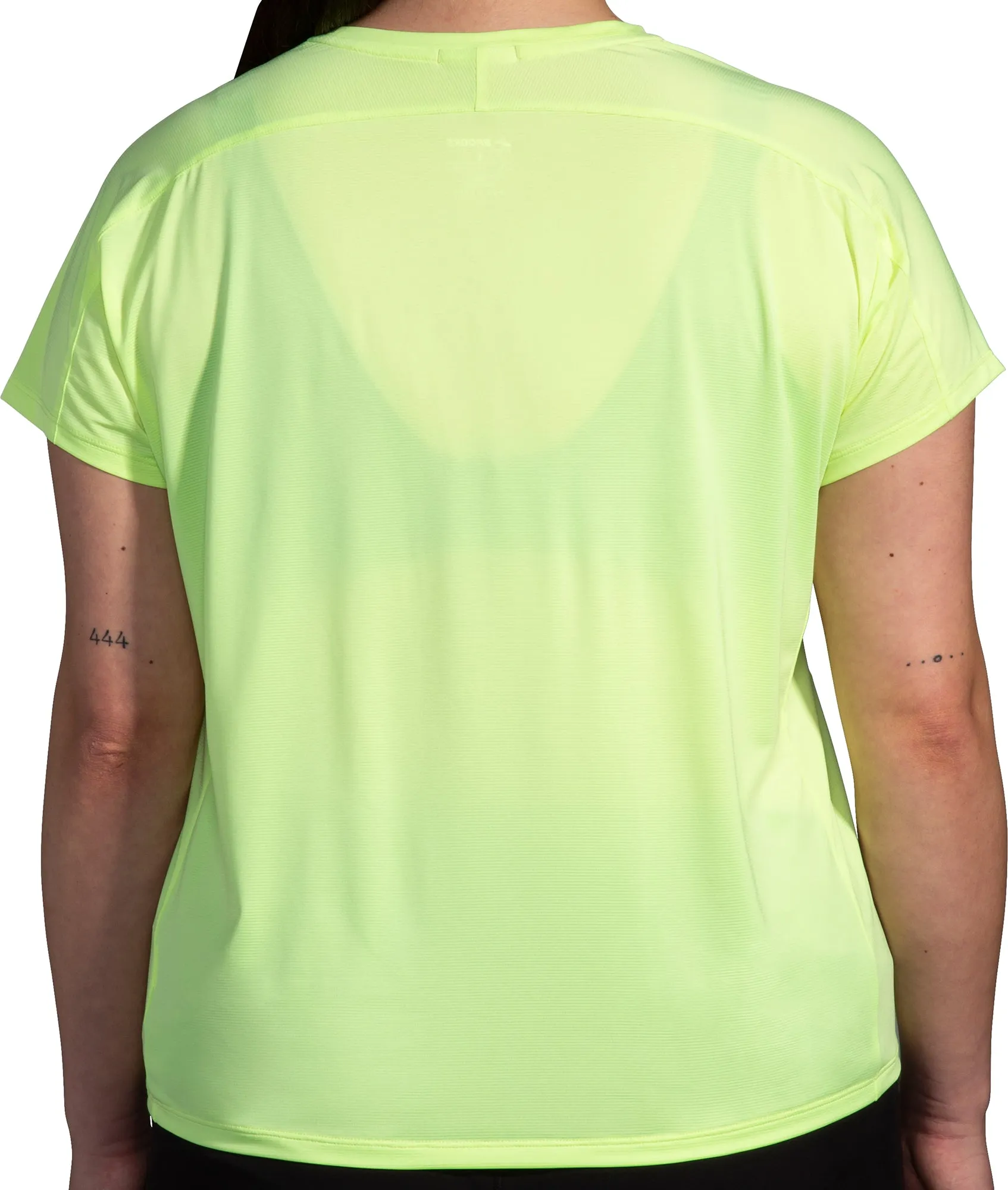 Men's masculinity Brooks Sprint Free 2.0 Short Sleeve Womens Running Top - Yellow