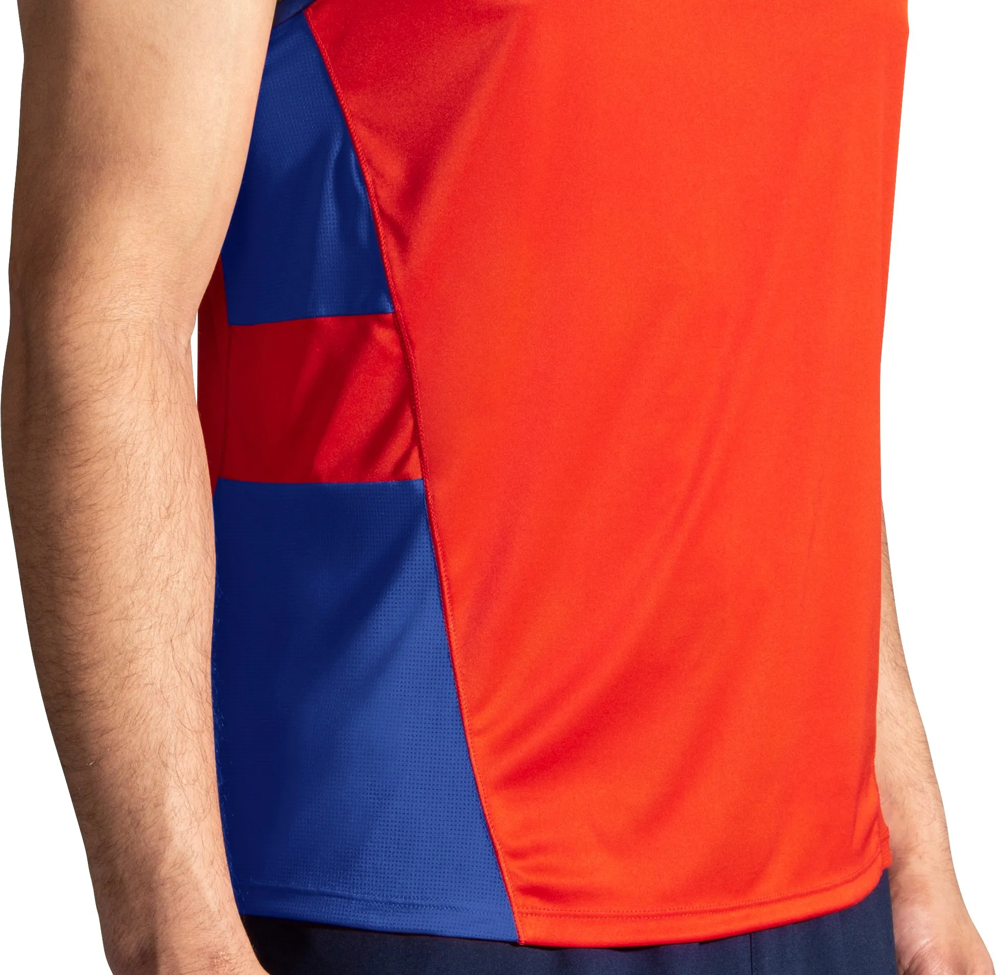 Brooks Stealth Mens Running Vest - Red Sporty Look Wear