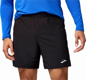 Brooks 7 Inch Journey 2 In 1 Mens Running Shorts - Black Casual Wear Business casual