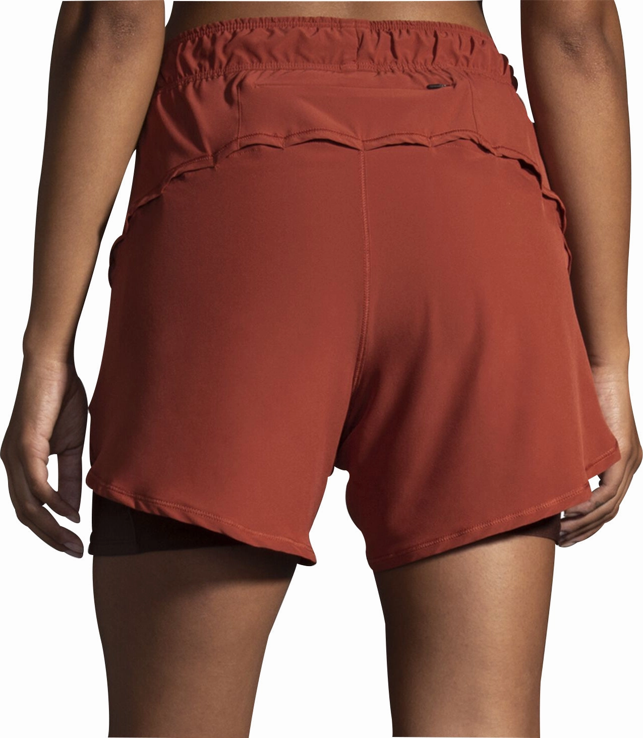 Brooks Chaser 5 Inch 2 In 1 Womens Running Shorts - Red Stain Release Finish