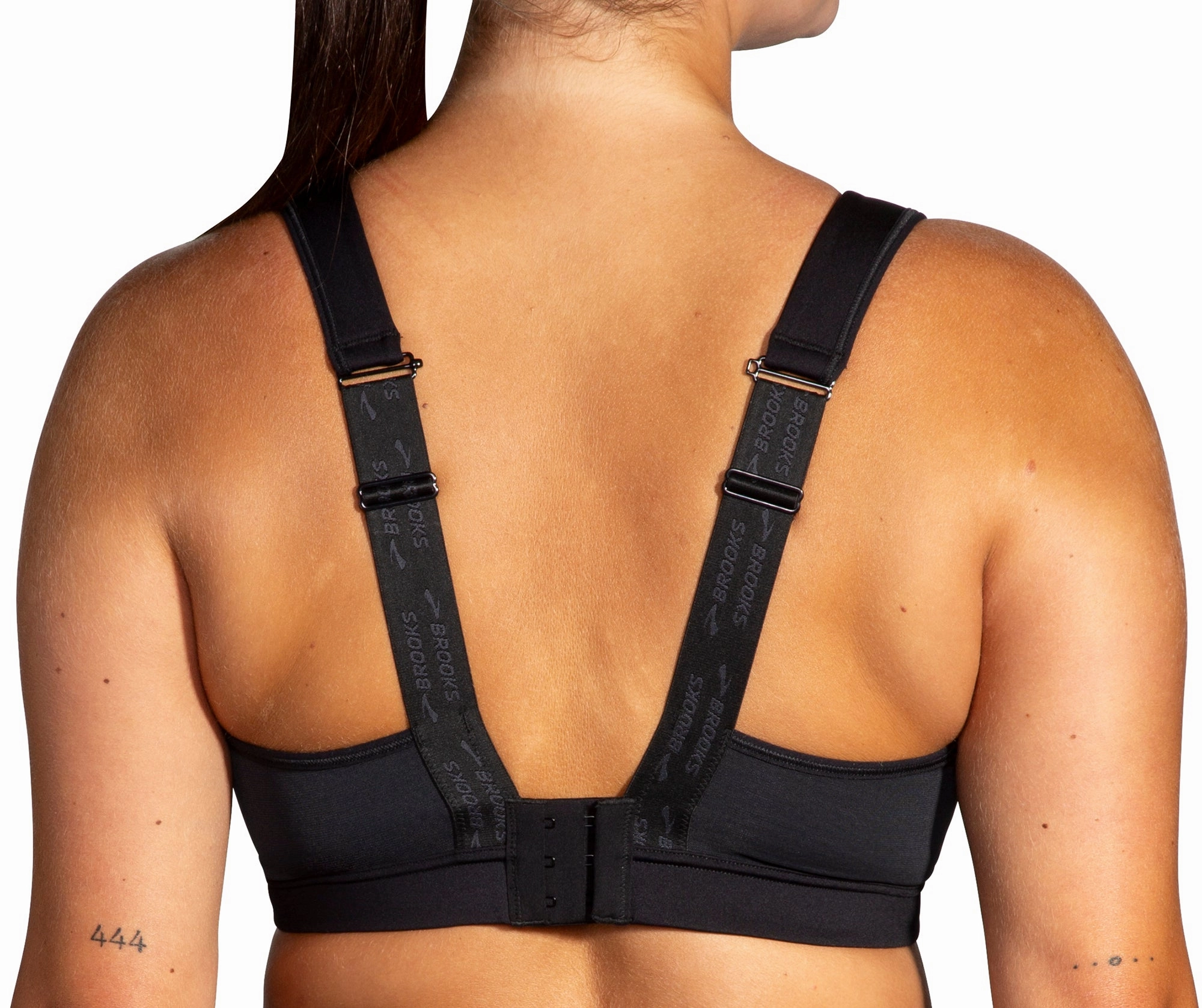 Collared seams Brooks Convertible 2.0 Womens Sports Bra - Black