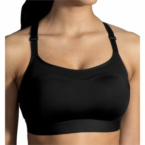Brooks Dare Racerback Womens Sports Bra - Black racerback