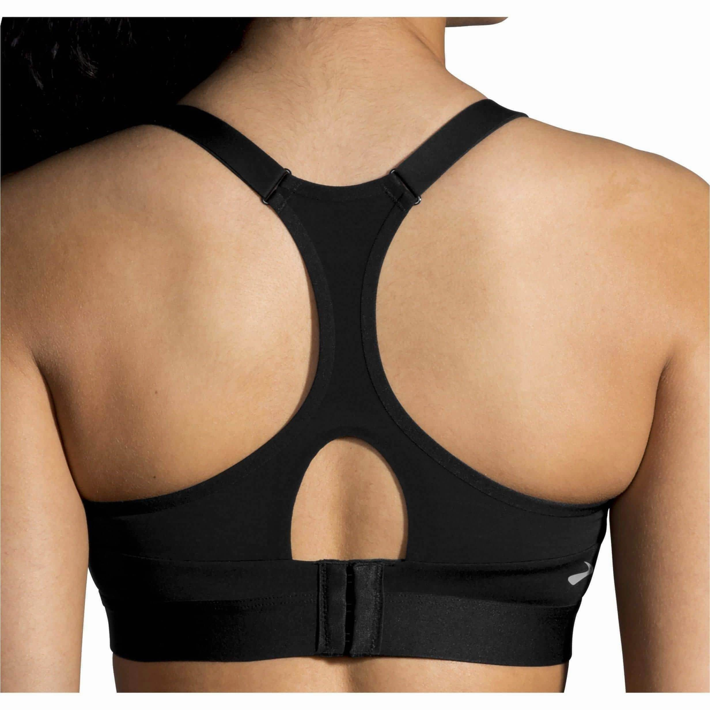 Brooks Dare Racerback Womens Sports Bra - Black Smooth Lining