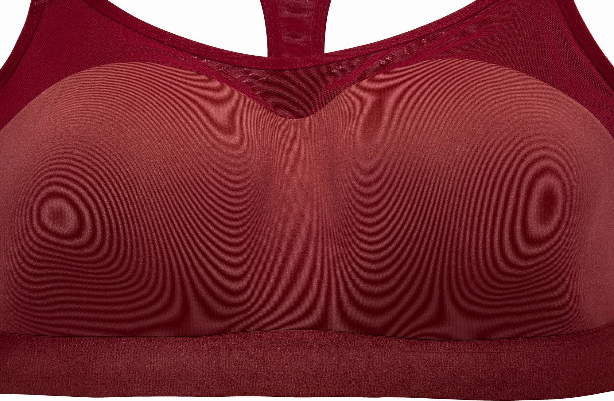 Brooks Dare Racerback Womens Sports Bra - Red Ribbed cuffs seams Pre-workout preparation