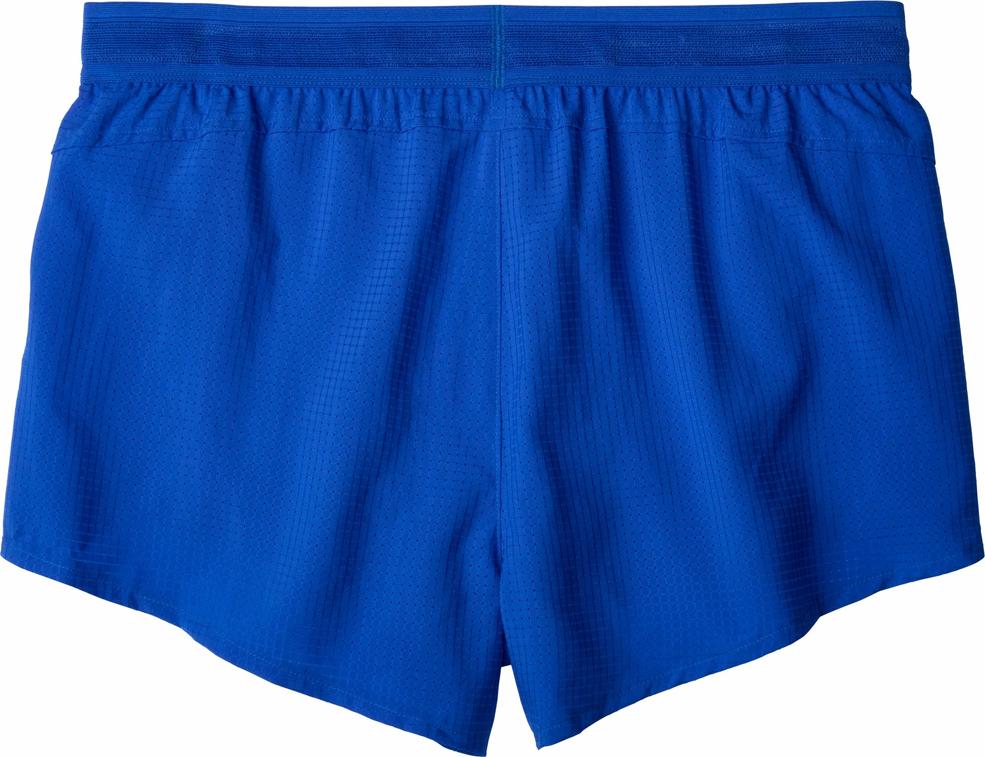 Microfiber Blend Fabric Brooks Elite 3 Inch Split Mens Running Shorts - Blue