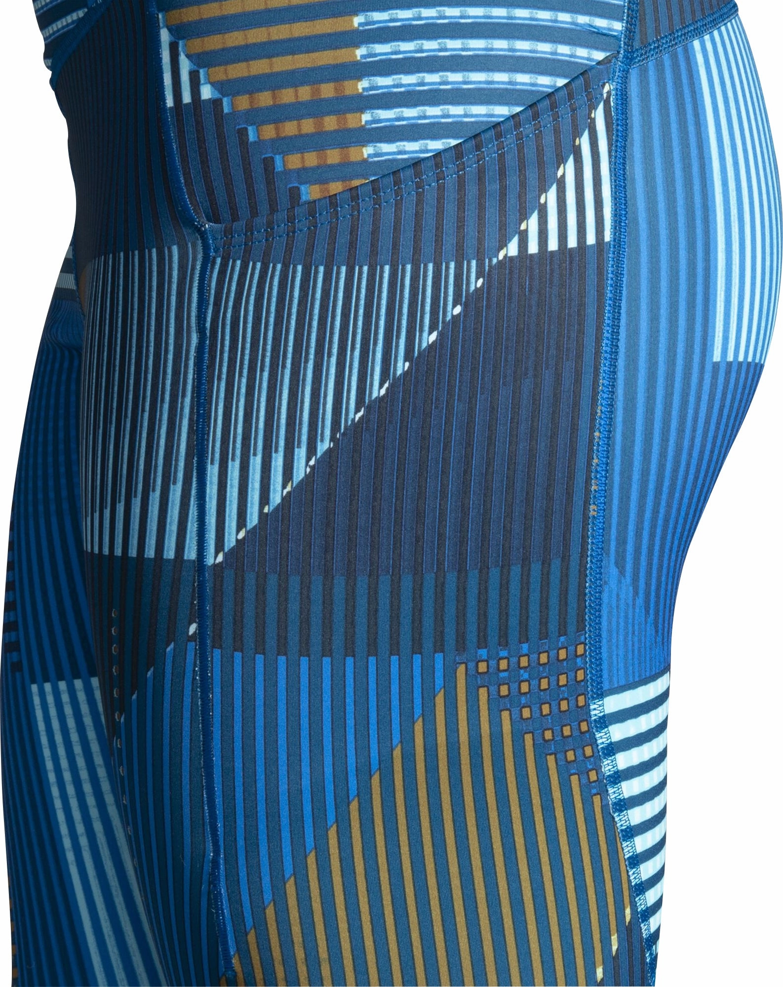 simple design Brooks Method Womens 7/8 Running Tights - Blue
