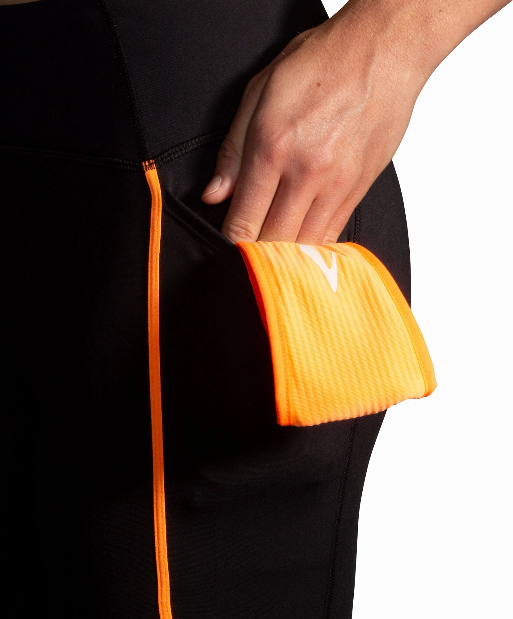 Brooks Run Visible 2.0 Womens Long Running Tights - Black Lightweight Fit Urban Commuter Home Lounge