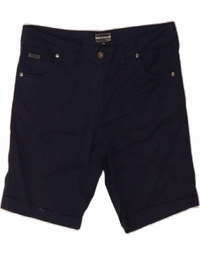 BRUGI Mens Casual Shorts IT 48 Medium W30 Navy Blue Cotton technology industry