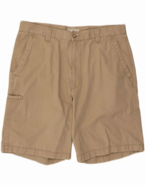 DOCKERS Mens Cargo Shorts  W36 Large  Khaki Cotton Yarn Dyed Pattern