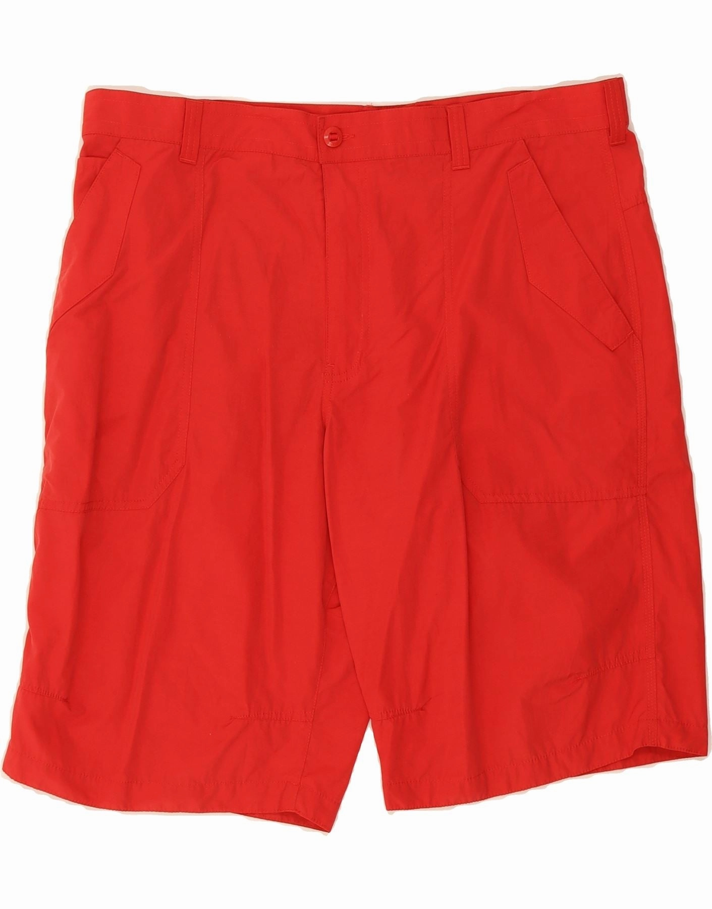 Versatile Comfort MARKS & SPENCER Mens Cargo Shorts W40 XL Red Polyamide