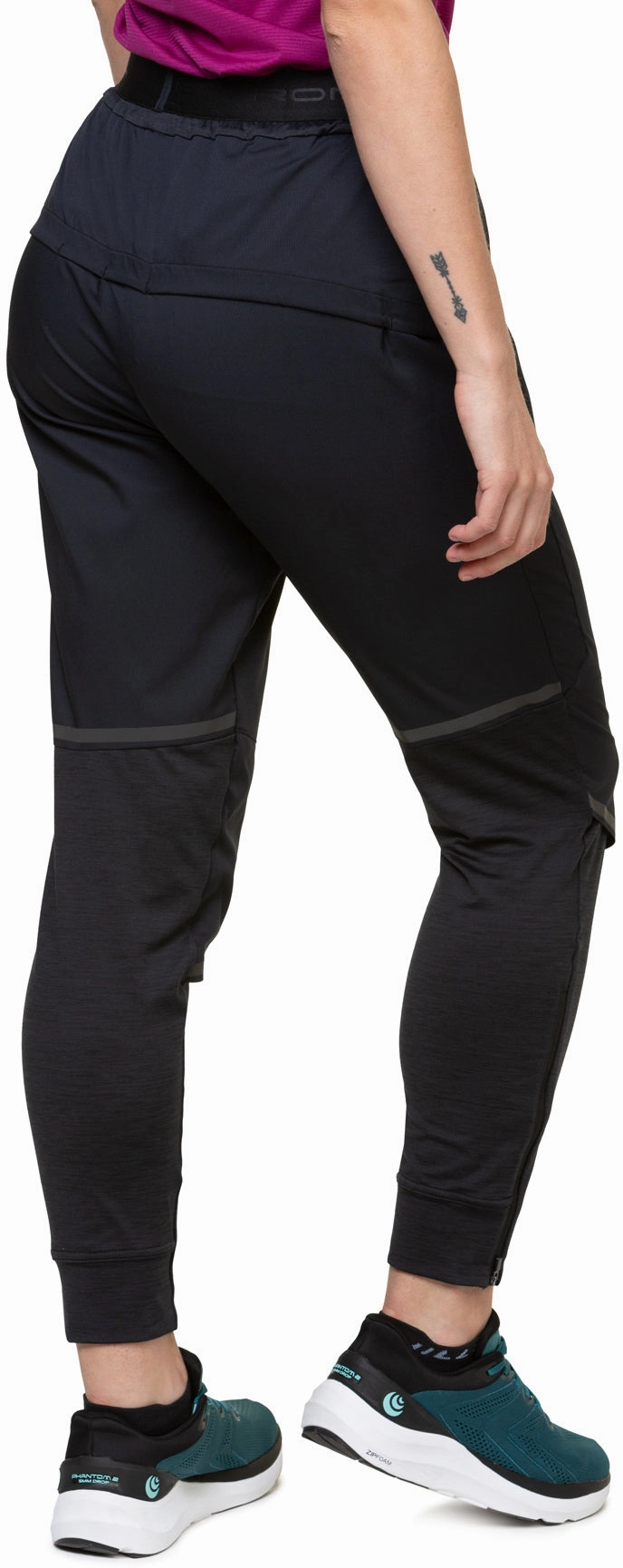 Ronhill Tech Flex Womens Running Track Pants - Black Active Fit