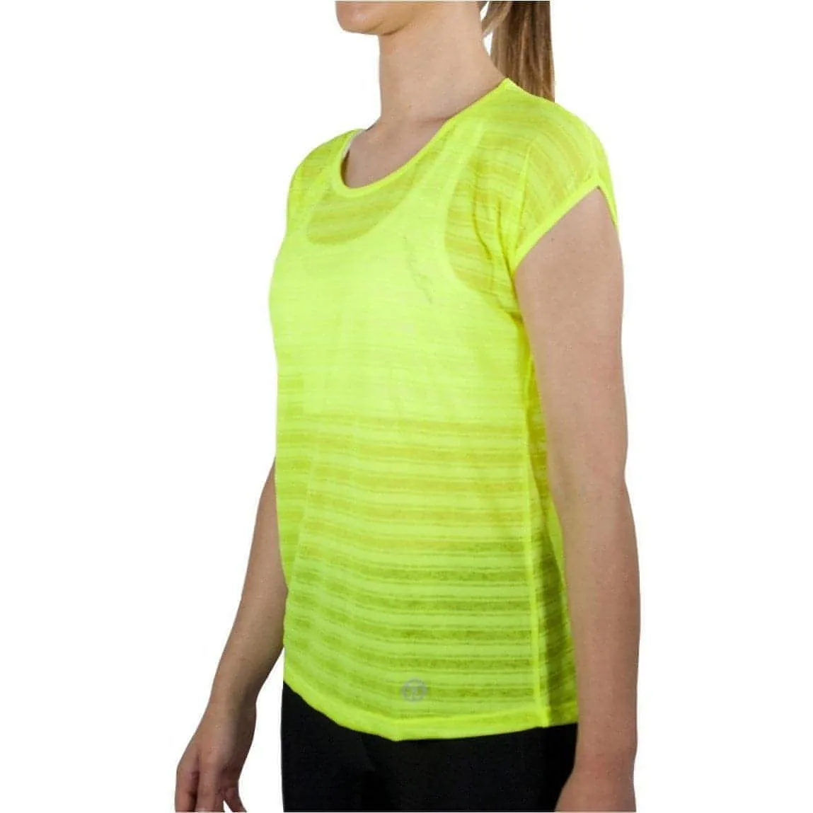 OgiYogi Zephyr Short Sleeve Womens Training Top - Yellow Easy Look