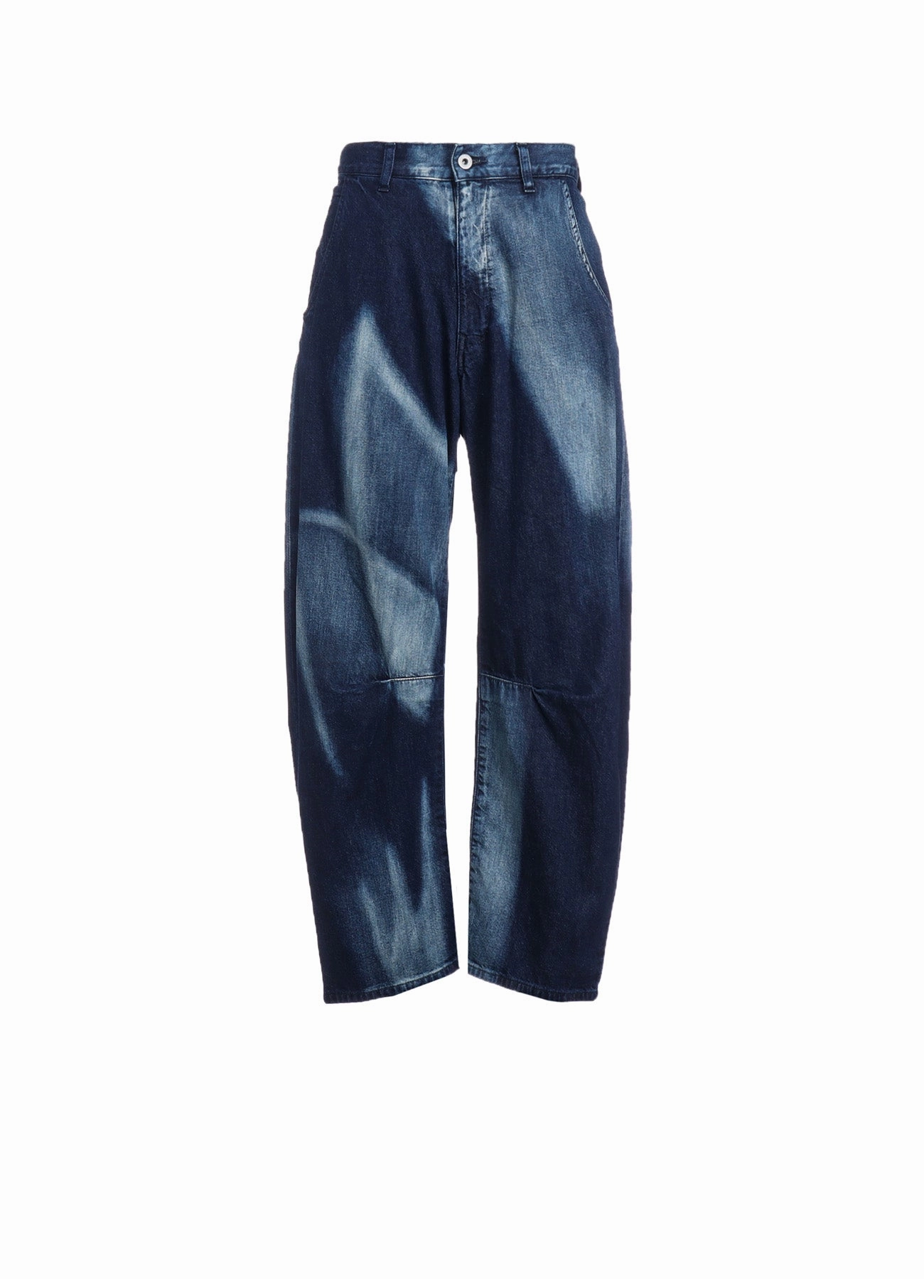Side slits ExtendedSizeRange C/ SPOTTED DENIM GUSSET WIDE PANTS