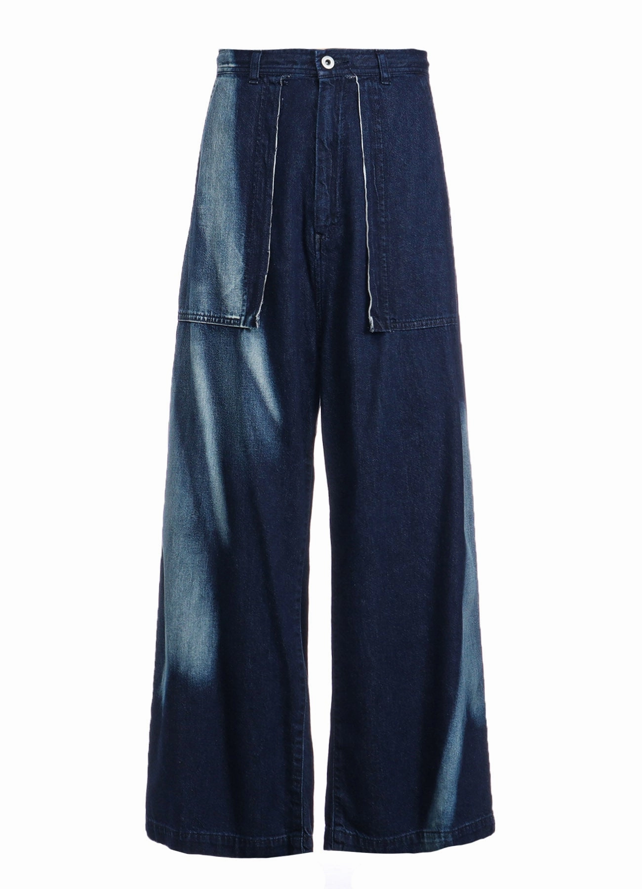 C/ SPOTTED DENIM LONG STRAIGHT PANTS Tough Style stain guard