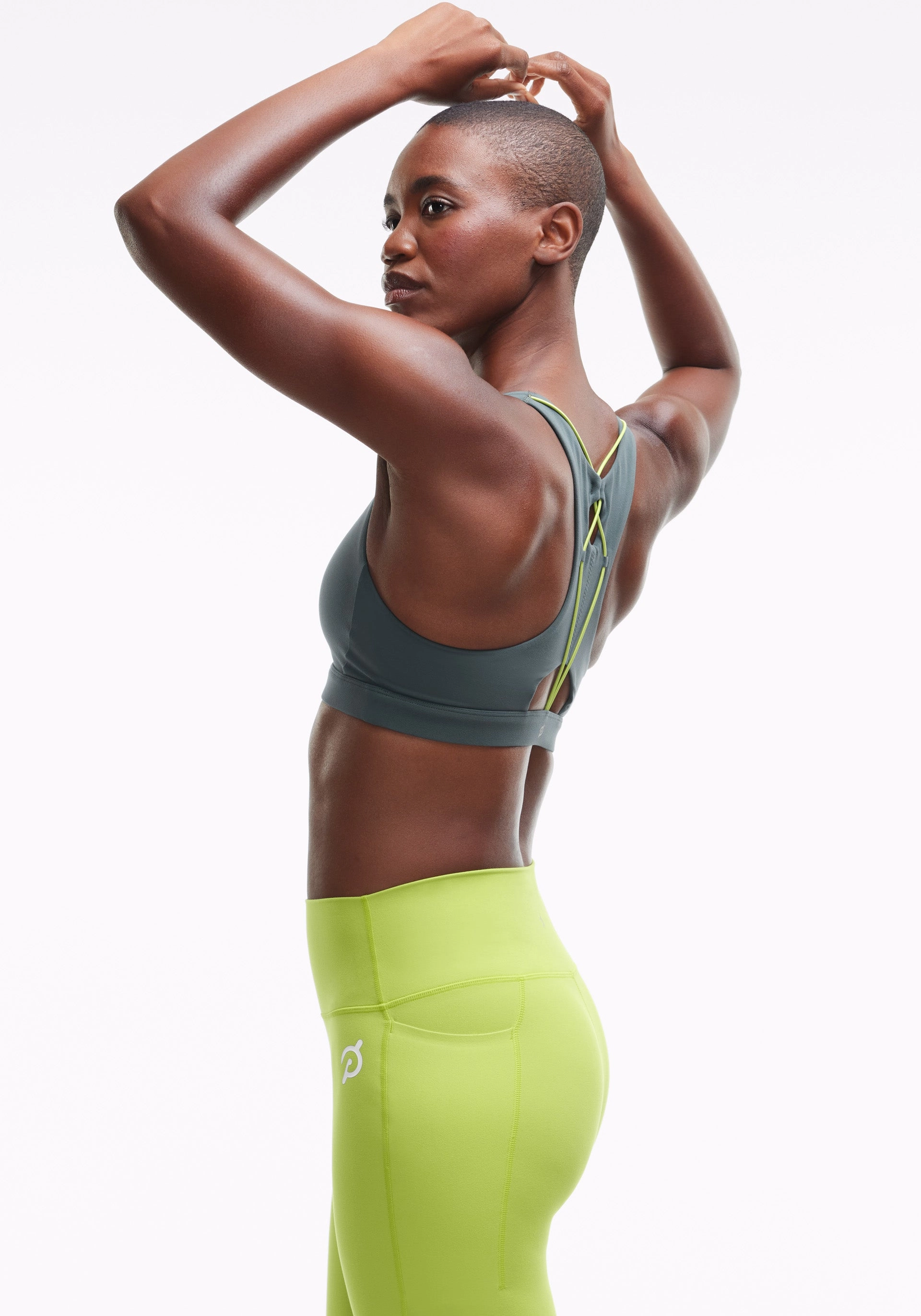 Zigzag stitching seams Lightweight Material Cadent Bungee Bra